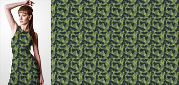 27002v Materiał ze wzorem motyw moro (kamuflaż) w odcieniach zieleni i czerni